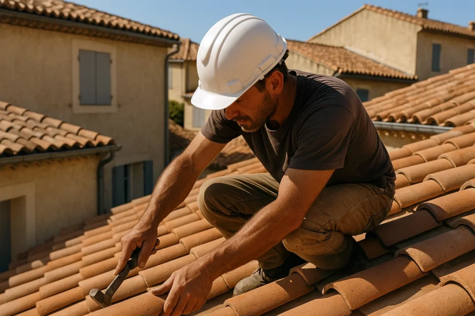 Réparation de toiture avec Oro Toiture Marseillan